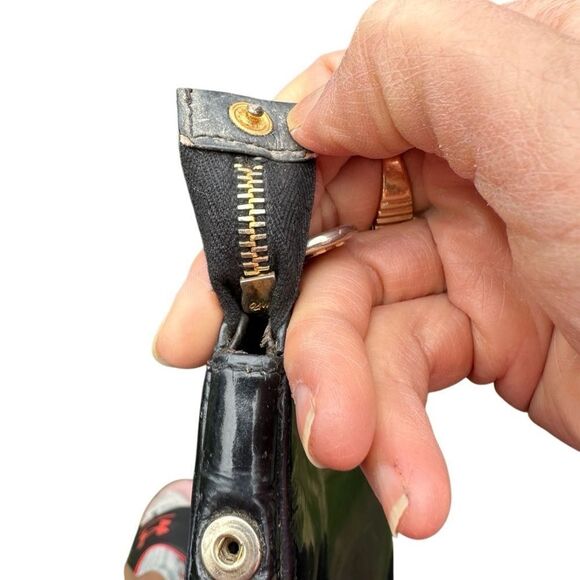 Chanel Black Pouch Bag with Iconic Logo added chain - Picture 9 of 16